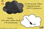 Golf Auto Mono Silver - Auto Open UV Protective Non-Foldable Umbrella