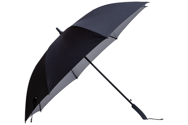 Golf Auto Black Silver - Auto Open UV Protective Non-Foldable Umbrella