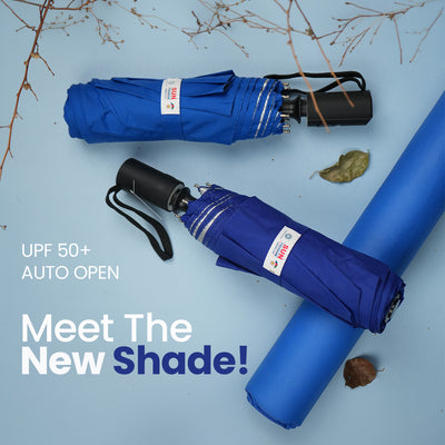 Golf Stripes Silver - UV Protected Non-Foldable Umbrella